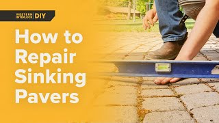 How to Repair Sinking Patio Pavers [upl. by Ybot]