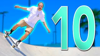 10 EASIEST SKATEPARK TRICKS FOR BEGINNERS [upl. by Anerol249]