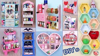 10 DIYs Room Organizer Idea  Cardboard Crafts  DIY Projects [upl. by Enawd975]