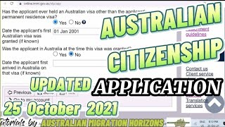 AUSTRALIAN CITIZENSHIP APPLICATION  How to apply an Australian Citizenship online No audio [upl. by Danni]