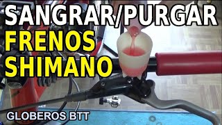 Sangrar o purgar los frenos hidraulicos Shimano Deore y XT  Mecanica MTB [upl. by Shiekh]