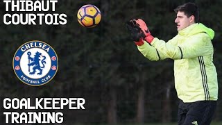 Thibaut Courtois  Goalkeeper Training  Chelsea Fc [upl. by Atikel273]