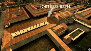 Animation of ancient Roman Fort in Caerleon Wales [upl. by Iow]