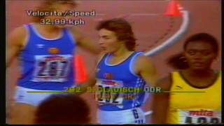 Silke Gladisch  Womens 100m  Rome World Champs 1987 [upl. by Lauber]