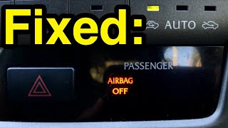 How to fix “Passenger Airbag OFF” warning light in your car [upl. by Ted836]