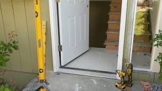 Jeld Wen Front Door Installation  Really crappy products and craftsmanship PART 1 [upl. by Refynnej]