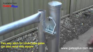 Gate Latch 2 way for round pipe and square [upl. by Vas]