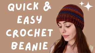 How to Crochet a Beanie  Lion Brand Landscapes Yarn [upl. by Eidissac]