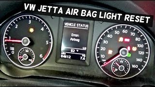 HOW TO RESET THE AIR BAG LIGHT ON VOLKSWAGEN AIRBAG [upl. by Dnumde]