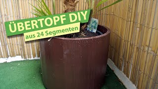 Übertopf aus Holzresten selber bauen  DIY [upl. by Ayekim]