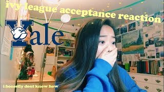 college acceptance reaction yale university [upl. by Nillor]