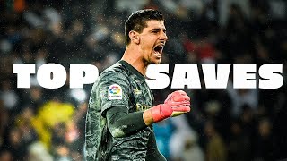 Thibaut Courtois Top Saves  Real Madrid Goalkeeper [upl. by Htezzil]