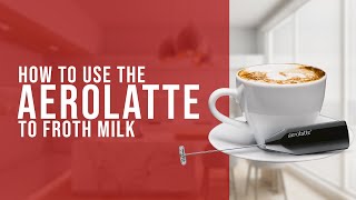 How To Use the AeroLatte To Froth Milk [upl. by Lovett]