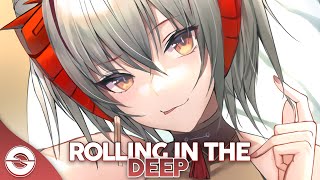 Nightcore  Rolling In The Deep  Lyrics [upl. by Ahsiya959]