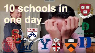 Accepted into 7 SCHOOLS ON IVY DAY COLLEGE DECISION REACTION 2020 Harvard Brown UPenn Duke [upl. by Anaitsirk900]