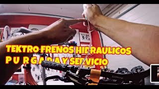 FRENOS HIDRAULICOS TEKTRO SERVICIO Y PURGADA 2018 [upl. by Ramuk]