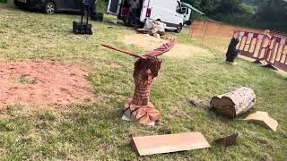 A fabulous range of wooden sculpture at Caerleon festival 2024 [upl. by Lewendal846]