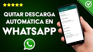 Cómo Desactivar la Descarga Automática de Fotos y Vídeos en WhatsApp [upl. by Hnad919]