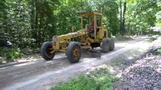 Galion 503L Grader Grading [upl. by Hayley]