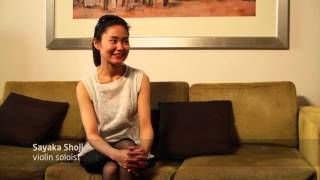 Interview of Violinist Sayaka Shoji [upl. by Bixler]