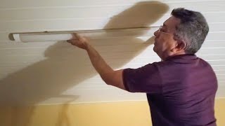 Como instalar painel de LED linear faça você mesmo muito prático [upl. by Nallaf]