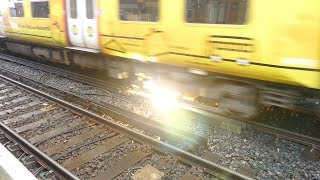 Merseyrail 507 009 making arcs at Birkdale station [upl. by Wendy]