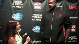 UFC on FOX 11 Shaquille ONeal Interview [upl. by Waine]