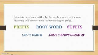 Vocabulary Lesson 2 Greek and Latin Roots [upl. by Dlonra]